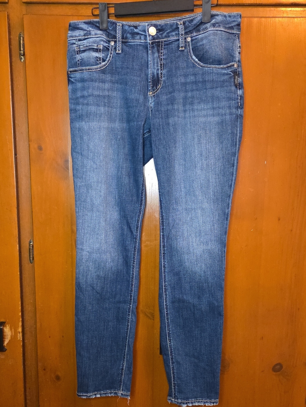 Silver Jeans Dark Blue Boyfriend Stretch Denim W31/L29